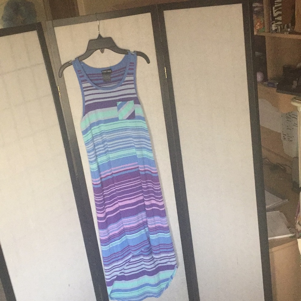 Multi-Colored Stripped Summer Dress